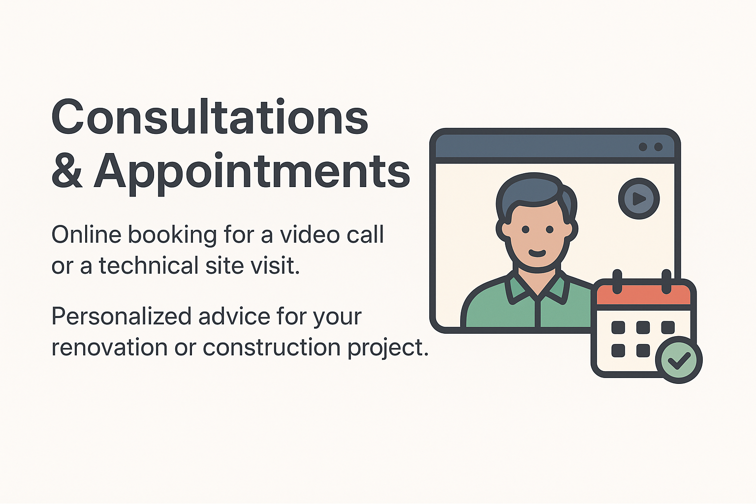 📅 Consultations & Appointments – Expert Guidance for Your Projects