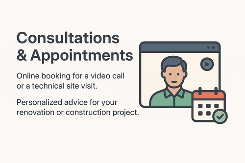📅 Consultations & Appointments – Expert Guidance for Your Projects