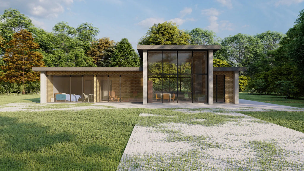 🏡 Tiny House Digital Plan – 2 Bedroom Minimalist Home – Concrete & Timber Frame – CAD, SketchUp & PDF