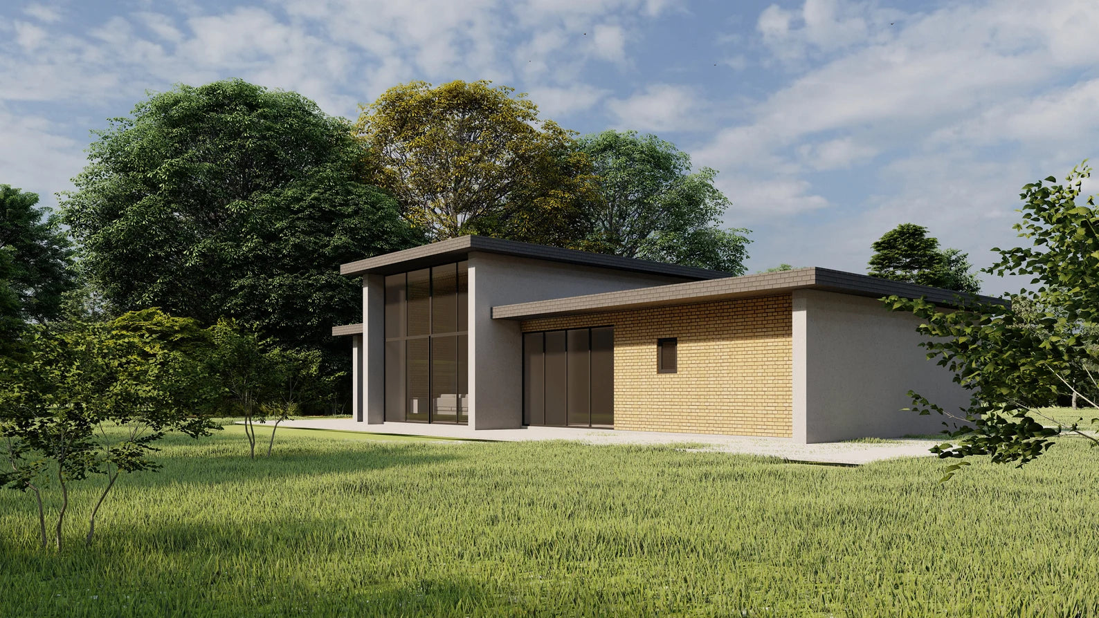 🏡 Tiny House Digital Plan – 2 Bedroom Minimalist Home – Concrete & Timber Frame – CAD, SketchUp & PDF