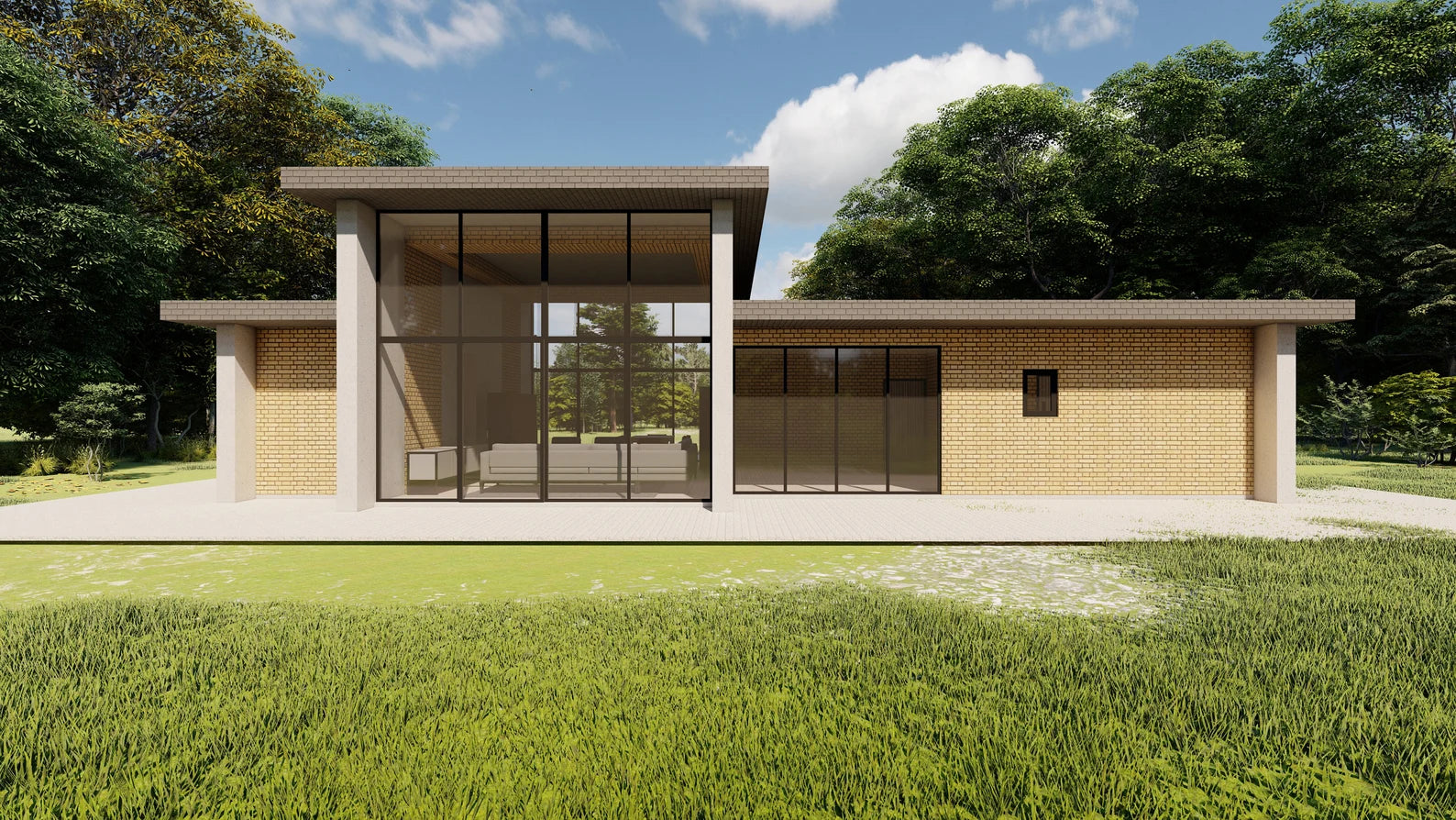 🏡 Tiny House Digital Plan – 2 Bedroom Minimalist Home – Concrete & Timber Frame – CAD, SketchUp & PDF