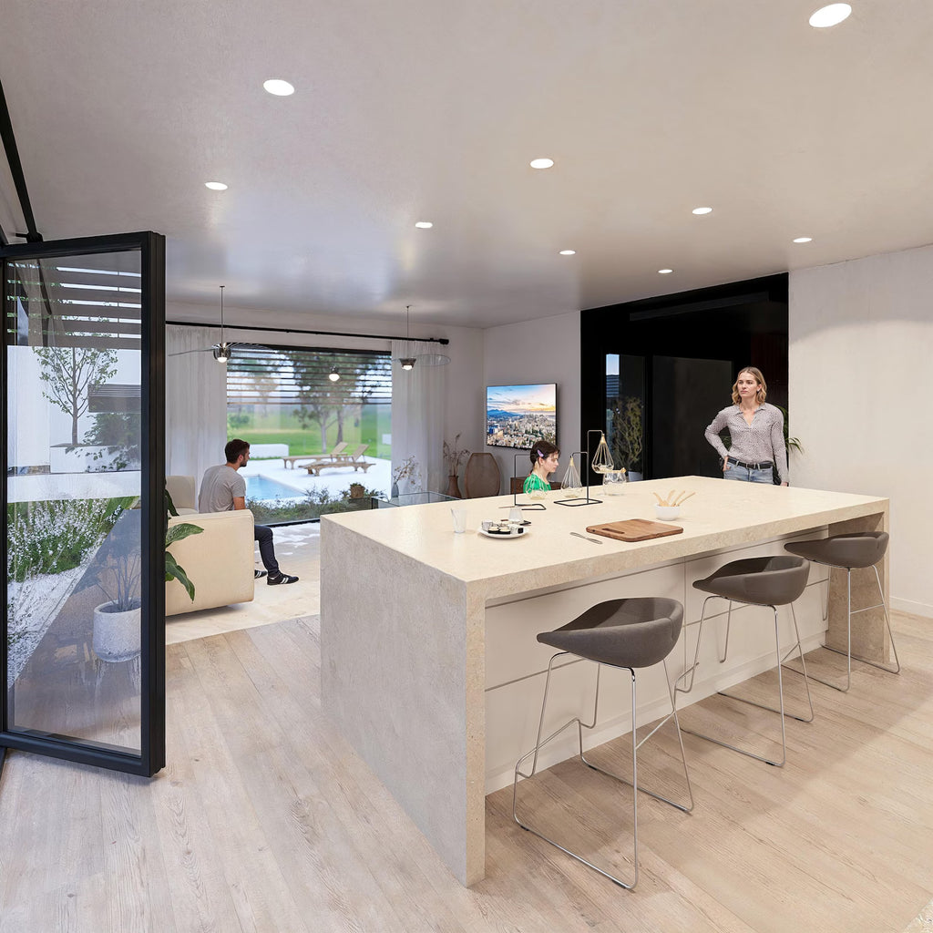 🏡 Modern Villa Floor Plan with Pool – 2-Bedroom Luxury House Design – Tropical Style Home Blueprint (PDF & CAD Files)